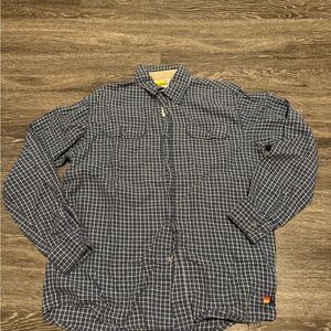 Aviator Nation Navy Plaid Casual Shirt